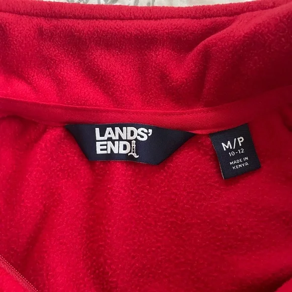Lands End 1/4 zip fleece, Med petite - Picture 3 of 6